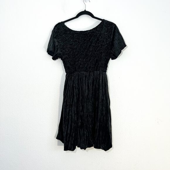 VTG Rampage Velvet Mini Dress Juniors 5 Whimsigoth Babydoll Fairy Grunge Y2K 90s - Picture 3 of 5